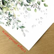 1/3pcs Minimalist Plant And Floral Toilet Seat Sticker Set, Self-Adhesive Bathroom Wall Sticker, DIY Removable Waterproof Toilet Sticker, Bathroom Tank Beautification. - Multicolor - View 9