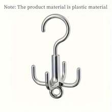 1pc Four-Jaw Hook, Rotatable Hook, Multi-Purpose Bag Hook, Swivel Hook - Multicolor - View 8