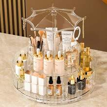 Makeup Organizer 360 Rotating Dresser - Innovative Storage Solution For Bathroom Cosmetics And Skincare - Organize, Display, And Protect Your Makeup Collection - 預設 - 查看 1