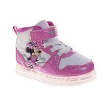 Disney High Top Sneakers Girls Bow Detail Fashion Casual Wear Durable Canvas Ankle Support (Toddler / Little Kid) - Pink - View 1
