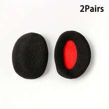 1 对纯色耳罩，柔软羊毛混纺耳套，舒适、毛茸茸、温暖，时尚配饰，适合冬季户外和旅行中的男士和女士