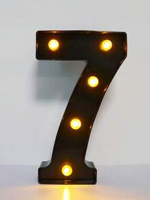 1pc 21.8cm/8.58in Holiday Party Lighting, Christmas Decor Light, Outdoor LED Light, Digits 0-9, Letters A-Z, Christmas Decor Digit Light, Holiday Accessories, Wedding Birthday Party Supplies, Room Scene Decor - Black - View 19