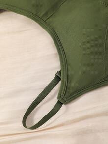 Set de 3 sujetadores deportivos sin espalda y sin aros para mujer, aptos para uso al aire libre - Multicolor - Ver 4