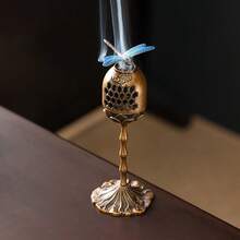 1 pièce Brûle-encens lanterne du palais de la gloire montante, brûle-encens à cerf propice, aromathérapie, petit support pour bobine d'encens de santal, décoration pour maison/bureau/salle de thé - Multicolore - Voir 27