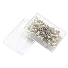 100/200/300 piezas (4*0.45cm) Alfileres de ramo de perlas, cabeza de perla falsa redonda en blanco/rojo/amarillo. Alfileres adecuados para flores transparentes para manualidades DIY, ramos de novia, decoraciones de flor de costura en el pecho, ramos de boda, alfileres de flor para aniversarios de boda, accesorios florales para ramos de boda.