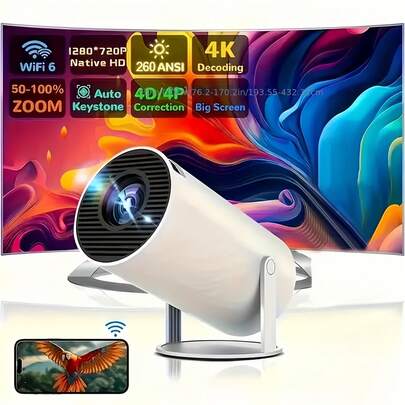 4K Display Outdoor Projector Video – New Projector With Correction Of Trapeze Automatic Integration And Mise Au Point Manuale. Projector Version Of Android 11.0 And Bluetooth 5.0 (Beamer). Ideal For The Cinema At Home (Proyector De Cine), Easy To Use In The Imported Source Pièce (Projecteur Habitación). Parfait For Projecting The Fonds D'écran Blagues For Halloween, And Also For Creating A Decorative Atmosphere Of Noël – Mini Projectors For Cellular Compatible!