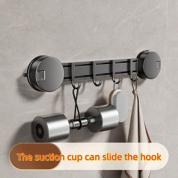 Gancio adesivo indispensabile per appendere vestiti dietro le porte del bagno senza forare, gancio a ventosa, gancio adesivo, gancio portaoggetti adesivo ad alta portata, e gancio da appendere alla parete