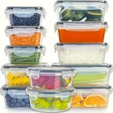 Transparent Refrigerator Airtight Storage Container Box With Lid, PP Plastic Preservation Box For Grains, Fruits And Vegetables - Multicolor - View 3