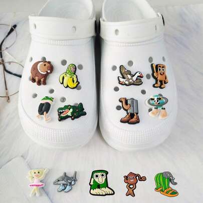 13/15/21/30PCS Funny Italian Brainrot Shoe Charms Set, PVC Shoe Decorations For Beach Bag, Shoe Accessories Charms, Gift Idea For Birthday Christmas Valentine's Day Halloween Party Favors,Shoe,Spring Summer Picks,Brides Maid Gifts,Room,Bedroom Deccor,Bedroom Deccor,Beach,Travel,For Men,For Women,Vacation