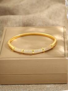 1/4 Pulsera de estilo minimalista y puro, diseño ultra simple, accesorio para mujer, lavable, adecuado para la escuela y la biblioteca, perfecto para todas las estaciones, un excelente regalo - Estilo 3 - Ver 6