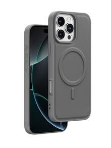 适用于 13、16 Pro Max/17 Pro Max 的高品质 PU 皮革手机壳；混合材质手机壳；时尚防摔手机壳，适用于荣耀手机 - 灰色 - 查看 2