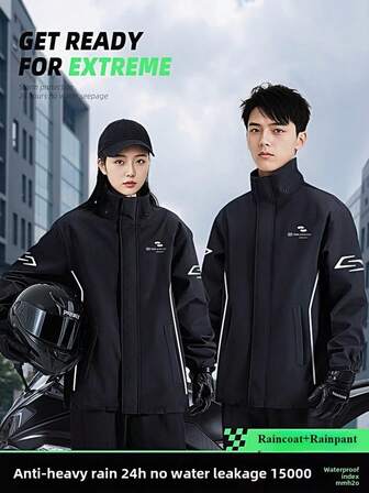 Rain Coat Fashion Raincoat ,Full Body Rain Coat Suit Thickened Raincoat & Rain Pants Set,Waterproof And Windproof Rain Jacket, Raincoat For WoMen Both Raincoat For Men, Rain Poncho Wear-Resistant & Anti-Riot Rain Jacket,Multi Functional Raincoats For Outdoor Activities,Cycling Traveling Climbing Camping Hiking Fishing Rain Coat , Moto Raincoat Wear-Resistant Raincoat
