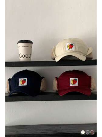 1pc Fashionable Embroidered Casual Flat Brim Baseball Cap, New Spring/Summer Street Letter Embroidery Unisex Hip Hop Soft Top Hat