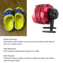 Faros Delanteros para , 2 PCS LED Zapatos Luces Encantos para Zuecos Zapatos, Impermeable Zapato Faros Luces Linternas Accesorio para Decoración de Zapatos (Rojo) - rojo - Ver 3