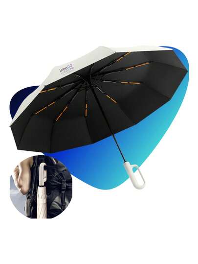 Guarda Chuva Automatico Reforçado Contra Vento Fibra Carbono