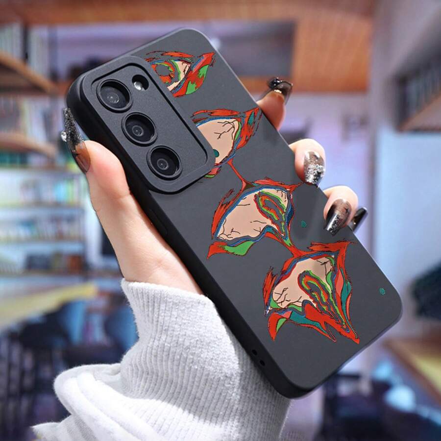 Adecuado para la funda de teléfono de la serie Galaxy S24 Ultra/S23+/S22/S21, a prueba de golpes, antideslizante, ligera, nuevo diseño de moda, funda suave de alta calidad con marco de TPU de cojín de aire y protección completa. - Colores mixtos - Ver 1