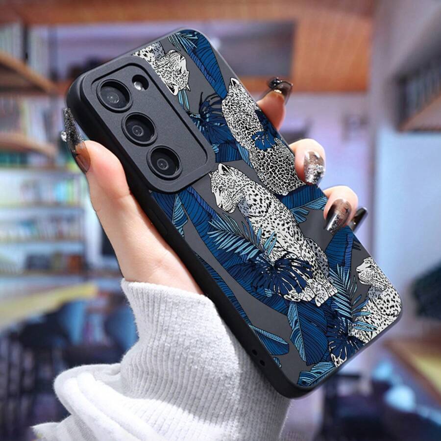 Funda adecuada para teléfonos de la serie Galaxy S24 Ultra/S23+/S22/S21, a prueba de golpes, antideslizante, ligera, diseño de nueva de moda, marco de TPU de alta calidad, funda protectora suave de cobertura completa. - Colores mixtos - Ver 1
