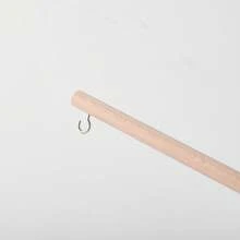 Soporte rectangular de madera para campana de cuna, accesorio de cuna de bebé de fácil instalación, gancho para campana de cama, soporte universal para habitación de bebé, barra para colgar mosquitera, accesorio de cuna para bebé recién nacido, soporte ajustable para campana de cama, regalo de Navidad, Halloween, cumpleaños, utilería para fotografía - Multicolor - Ver 5