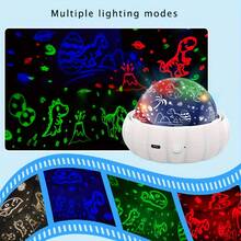 2-In-1 Starry Sky Projection Night Light, 360° Rotating Starry Sky Projection Lamp, Bedroom Light, Moon, Stars And Unicorn Galaxy Projection, Color Changing, Christmas Decor, Halloween Gift (For Best Friend), Children's Room Ceiling Decor