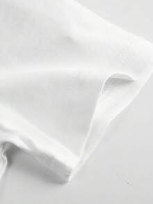 Camiseta De Verano Para Mujer, Lanky-box Boxy Foxy Manga Corta, Algodón Puro, Cuello Redondo, Varios Tamaños Disponibles - Blanco - Ver 4