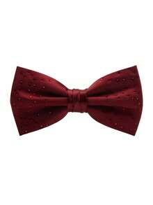 1pc Solid Color Polyester Men's Rhinestone Bow Tie, Essential For Banquet, Shiny Rhinestone Design High-End Suit Accessory - Multicolor - View 9