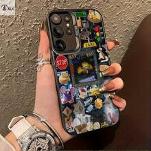 Funda de señal de tráfico de taxi de queso de ratón para Apple  Galaxy S25ULTRA, S24PLUS, S23FE, S21PRO, S22, S20+, A03S, A05S, A14, A31, A53, A34, A10, A04E, M04, A33, A35, A55, A72, A71, A70, A22, A16, A06, A20S, A54, funda especial para teléfono , resistente a la suciedad, a la moda, moderna, colorida, plateada IMD - Colores mixtos - Ver 3