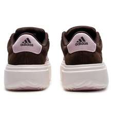 Adidas Tênis Plataforma Grand Court Feminino, Confortável e Durável para Esportes Diários e Uso Casual, KI5137 - Jade Branco/Rosa Claro/Marrom - Visão 5