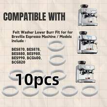 Arandela de fieltro de repuesto para los molinillos de máquinas de espresso Breville - Blanco - Ver 6