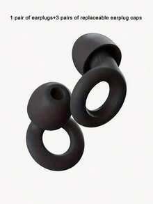 1 Pair Of Silicone Swimming/Sleeping Earplugs, Soft Silicone Earplugs - Comfortable, Reusable Silicone Suitable For Sleep, Swimming, And Work Use, Durable And Comfortable, Reusable Soft Silicone Earplugs, Including 3 Pairs Of Replacement Earplugs - Multicolor - View 7