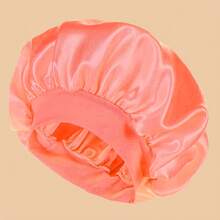 ZTZI 1件女士纯色缎面宽边浴帽，适合日常使用，丝绸睡帽，缎面发帽，睡眠帽 - 多色 - 查看 39