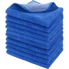 Microfiber Dish Cloth For Washing Dishes, 2025  Kitchen Cleaning Cloths, 5 Color Assorted 12Inchx12Inch 10 Pack - Dark Blue - View 6