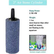 AQUANEAT Aquarium Air Stones 1 Inch 12 Pack Bubble Stone Aerator Bubble Diffuser Air Pump Accessories For Aquariums Fish Tanks And Hydroponics - 2英吋 - 查看 4