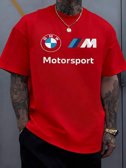 Iconic BMW Roundel Emblem Representing Precision Automotive Engineering And M Motorsport Logo Signifying High Performance Racing 220g Tshirt