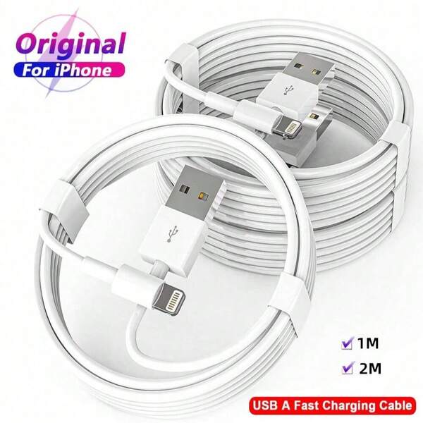 1-3 Peças Cabo de Carregamento Rápido USB, Cabo de Dados de Carregamento Rápido PD 20W, Cabo de Dados e Carregamento USB de 1m / 2m, Acessórios de Carregamento, Compatível com iPhone 14 Pro Max/14 Pro/14/13 Pro Max/13 Pro/13/12/11/XS/X/XS Max