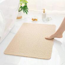 16x24 Inch Quick Dry Non-Slip PVC Loofah Bath Mat, Waterproof Fast Drying Soft Shower Mat With Porous Fiber Structure, Easy To Clean, Hand Wash Only - Multicolor - View 1