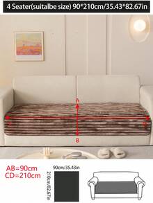 1 tấm đệm ghế sofa dày bằng vải nhung, vỏ bọc ghế sofa chống trượt, mềm mại và thoải mái, hiện đại, chống bụi, có thể giặt bằng máy, thích hợp cho phòng ngủ, văn phòng, phòng khách, ghế sofa hình chữ L có 1/2/3/4 chỗ ngồi, mùa thu/đông - Cà phê nâu - Xem 17