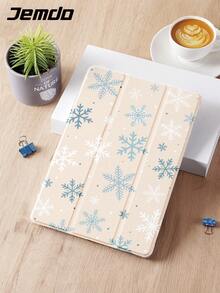 1 pieza Funda protectora para tableta con diseño de copos de nieve navideños, compatible con iPad 10.2 pulgadas, iPad Pro 2021/2020 / iPad (A16) 11 pulgadas 11a gen 2025/10a gen, Galaxy Tab A8 10.5 pulgadas 2022, Matepad 10.4/Tab, anti-caída, con ranura para lápiz, compatible con suspender/activar, mejor regalo para familiares y amigos