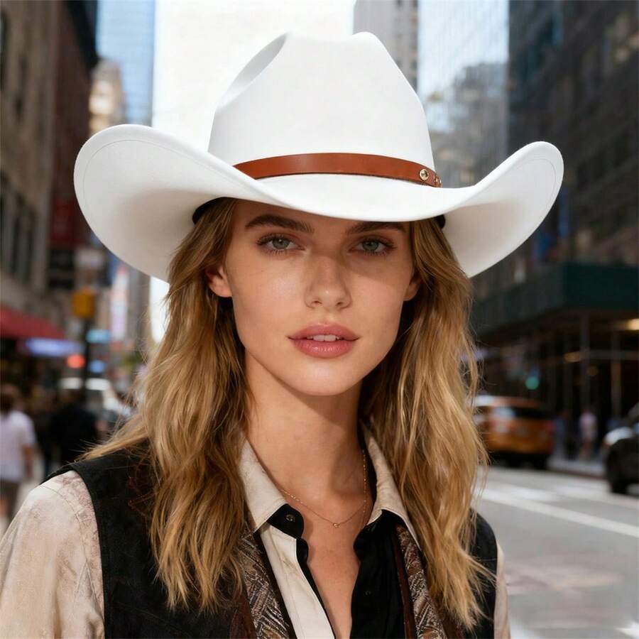 Women Beret Hats - White - View 1