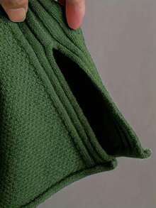 Women's Winter Clothing Of Women's Winter Clothing Women's Winter Fashion Women's Winter Promotion Of Women's Winter Clothing Matching Knit Set   Relaxed-Fit Sweater With Ribbed Details  Wide-Leg Pants With Drawstring Waist  Versatile Color Options  Ideal For Casual Wear - 綠色 - 查看 4