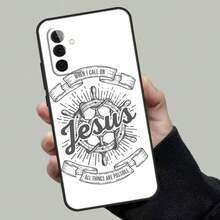 Funda Cristiana de Jesús compatible con Samsung Galaxy A54 A34 A14 A36 A56 A06 A13 A53 A32 A12 A22 A52 A35 A17 A16 A55 A15, funda compatible con  17, funda  17 Pro, funda  17 Pro Max - 15518 - Ver 4