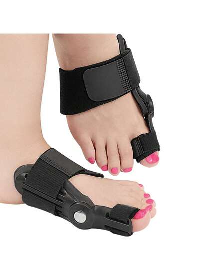 1 Par Corrector de Juanetes con Bisagra| Férula Ortopédica para Hallux Valgus |  Uso Nocturno y Diario | 3 Colores Disponibles