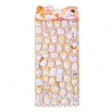 ملصقات رغوية ثلاثية الأبعاد بشكل حيوانات كرتونية للأطفال، ملصقات ديكور حيوانات كرتونية جميلة، ملصقات فقاعات بشكل قلب، مصنوعة من الإسفنج والمواد البلاستيكية. متوفرة بأنماط مختلفة، مناسبة للاستخدام في كتب الملصقات والأجهزة المحمولة والهدايا وكديكور لأغلفة الهواتف ذات الموضوع الكرتوني.