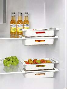 2件套房车/露营车厨房悬挂式收纳架，冰箱鸡蛋/水果收纳盒，抽屉式冰箱整理架，厨房配件 - 彩色 - 查看 10