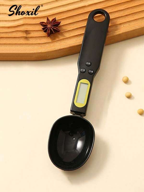 shoxil 1 Pc Electronic Measuring Spoon, High-Precision Kitchen Scale, Measuring Spoon, Baking Kitchen Spoon Scale, Graduated Weighing Spoon, Suitable For Weighing Coffee Beans And Tea, Kitchen Baking