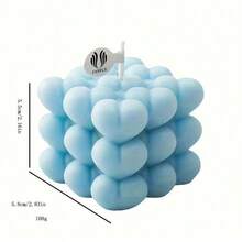 1 Stück herzförmige Aromatherapie-Kerze zum Selbermachen, 5 Farboptionen, handgefertigt mit leichten Farbvariationen