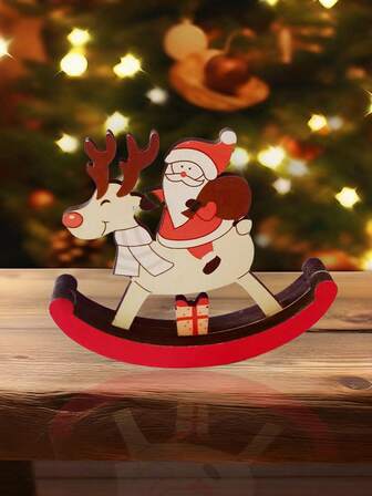 クリスマスホリデーデコレーション トナカイオーナメント 2個/1個入り、かわいい老人雪だるまパターンのクリエイティブデザイン、デスクトップデコレーション、クリスマスデコレーション、リビング、寝室、書斎のデスクトップオーナメント、クリスマスギフト、ホリデーギフト、祝祭的な雰囲気演出に適しています