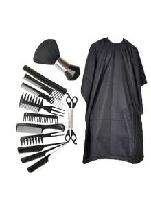 Professional Hair Salon Cutting Brush, Non-Stick Anti-Static Cloth, Adult Haircut Apron, Perming & Dyeing Tools, Suitable For Professional Salons And Home DIY - Multicolor - View 13