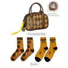 Harry Potter حقيبة كتف نسائية متعددة الاستخدامات - حقيبة كتف هوجوارتس لبيت جريفندور وسليذرين مع سحاب، حقيبة يد للتنقل والخروج والحفلات، هدية عيد الميلاد وعيد الهالوين للبنات والموظفات