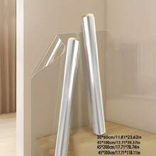 Static Cling Protective Film, No Glue Needed, Washable And Removable, Waterproof Kitchen Cabinet Anti-Oil Sticker, Bathroom, Bedroom, Kitchen Decor Transparent Furniture Protective Film Resistant To Steam - Clear - View 10