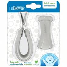 Squeeze Nail Scissors With Rounded Blade Tip And Silicone Handle - Baby Nail Scissors - View 1